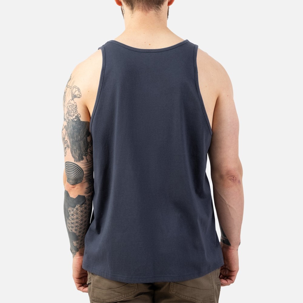 Latest Brunt The Tank Top - Navy Blue