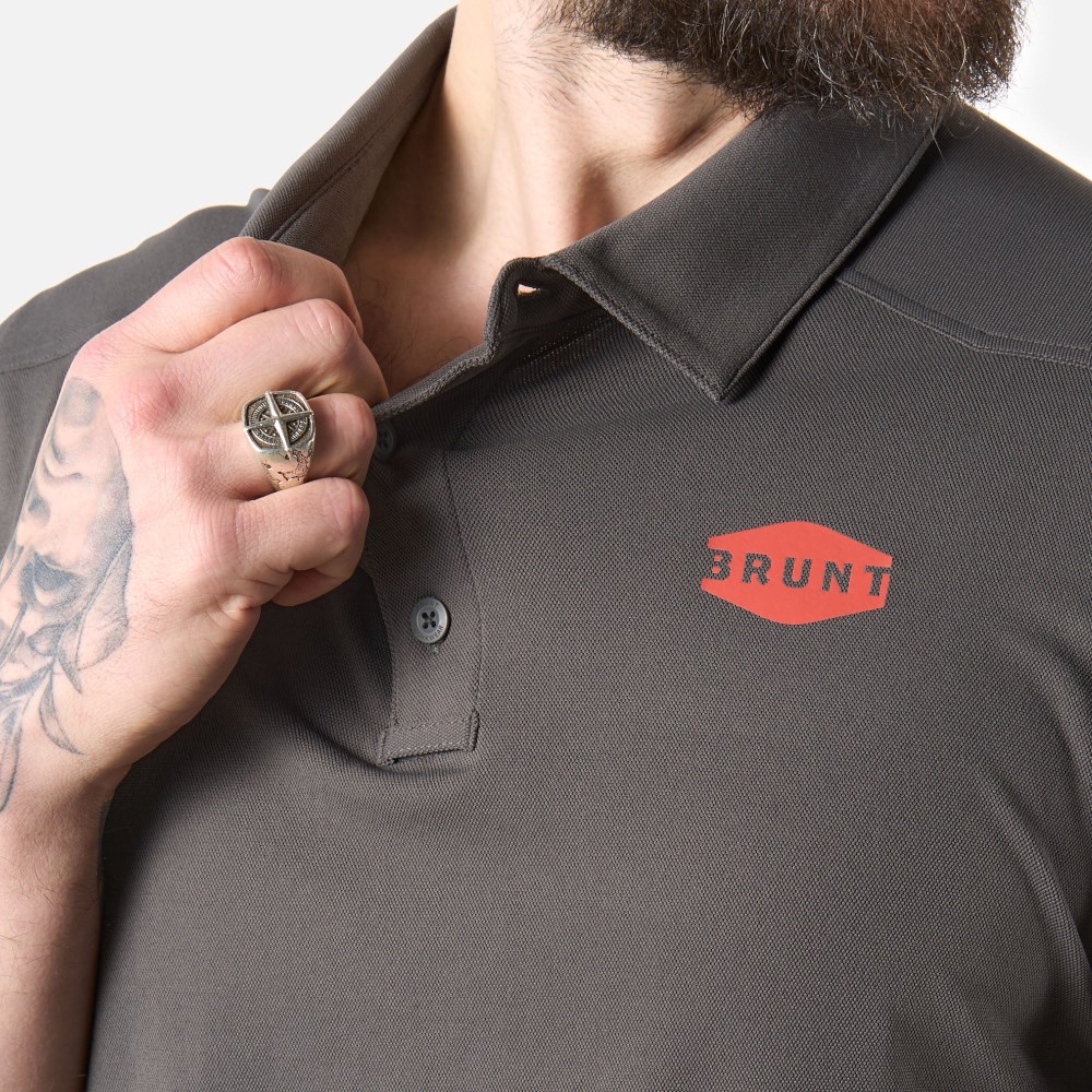 Latest Brunt The Stretch Polo - Carbon