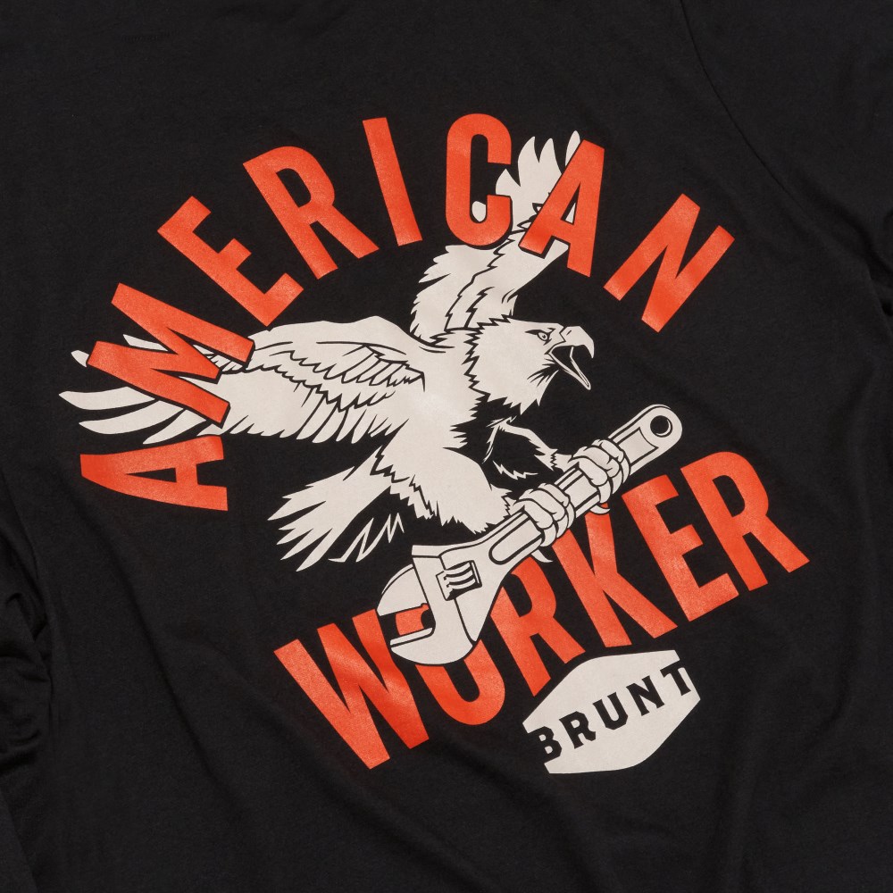 Latest Brunt The American Worker Tee - Black