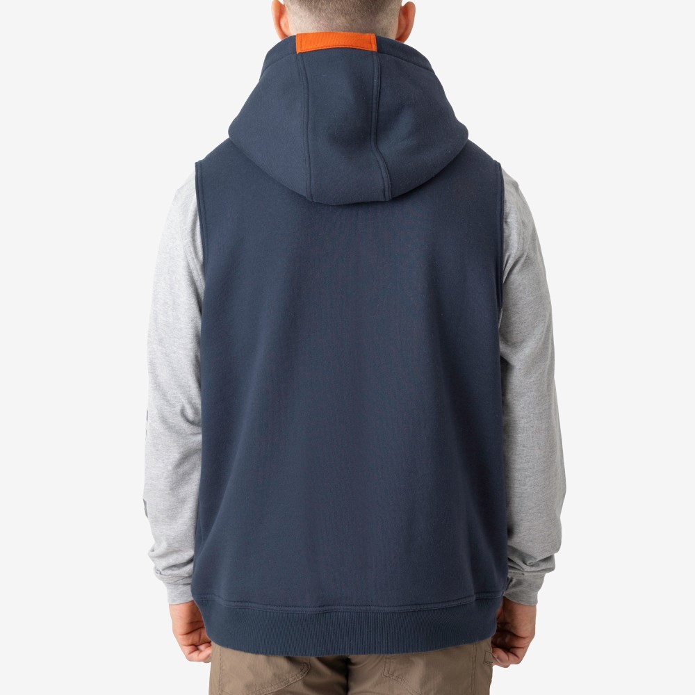 Latest Brunt The Shevlin Sleeveless Hoodie - Navy Blue