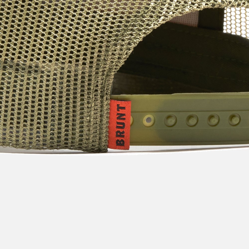 Latest Brunt Flat Brim Snapbacks - Army Green Camo