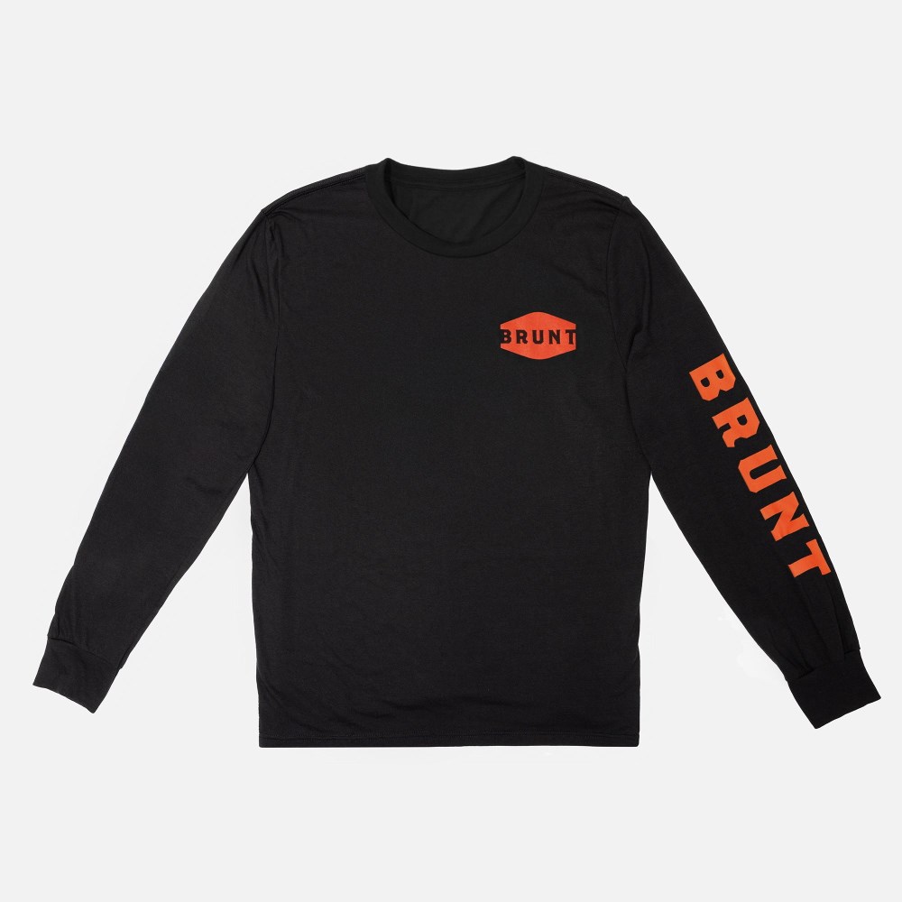 Latest Brunt The American Worker Long Sleeve Tee - Black