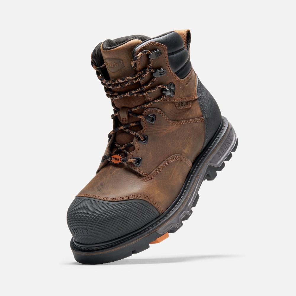 Latest Brunt The Mulder Welted Waterproof (Comp Toe) - Brown