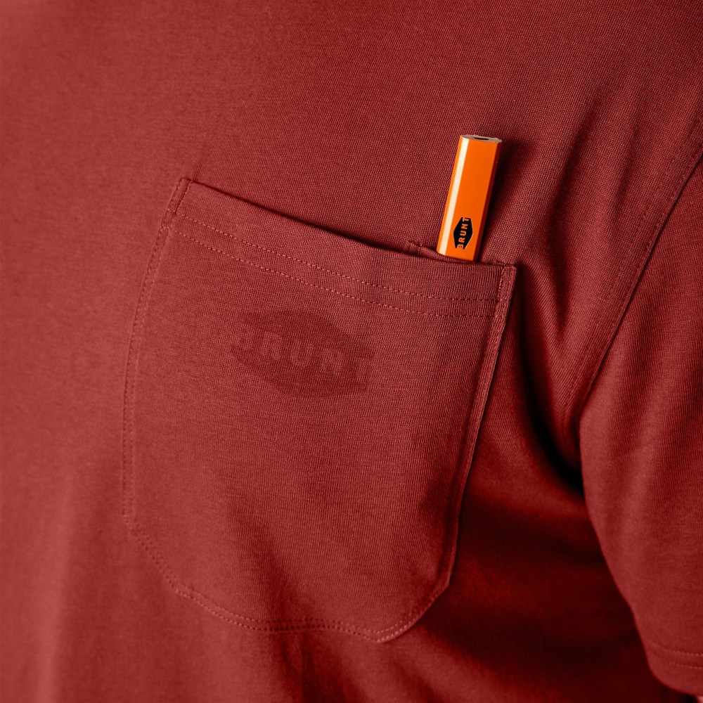 Latest Brunt The Martin Pocket Tee - Brick Red