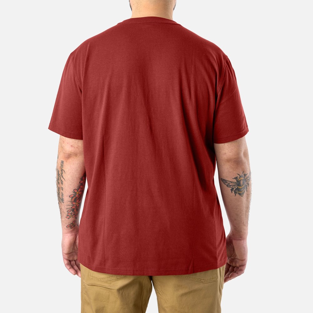 Latest Brunt The Martin Pocket Tee - Brick Red