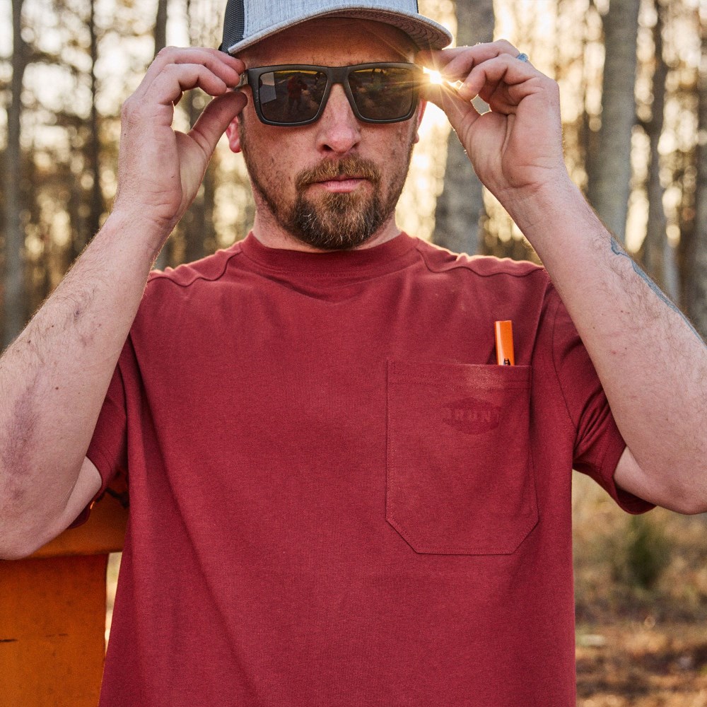 Latest Brunt The Martin Pocket Tee - Brick Red