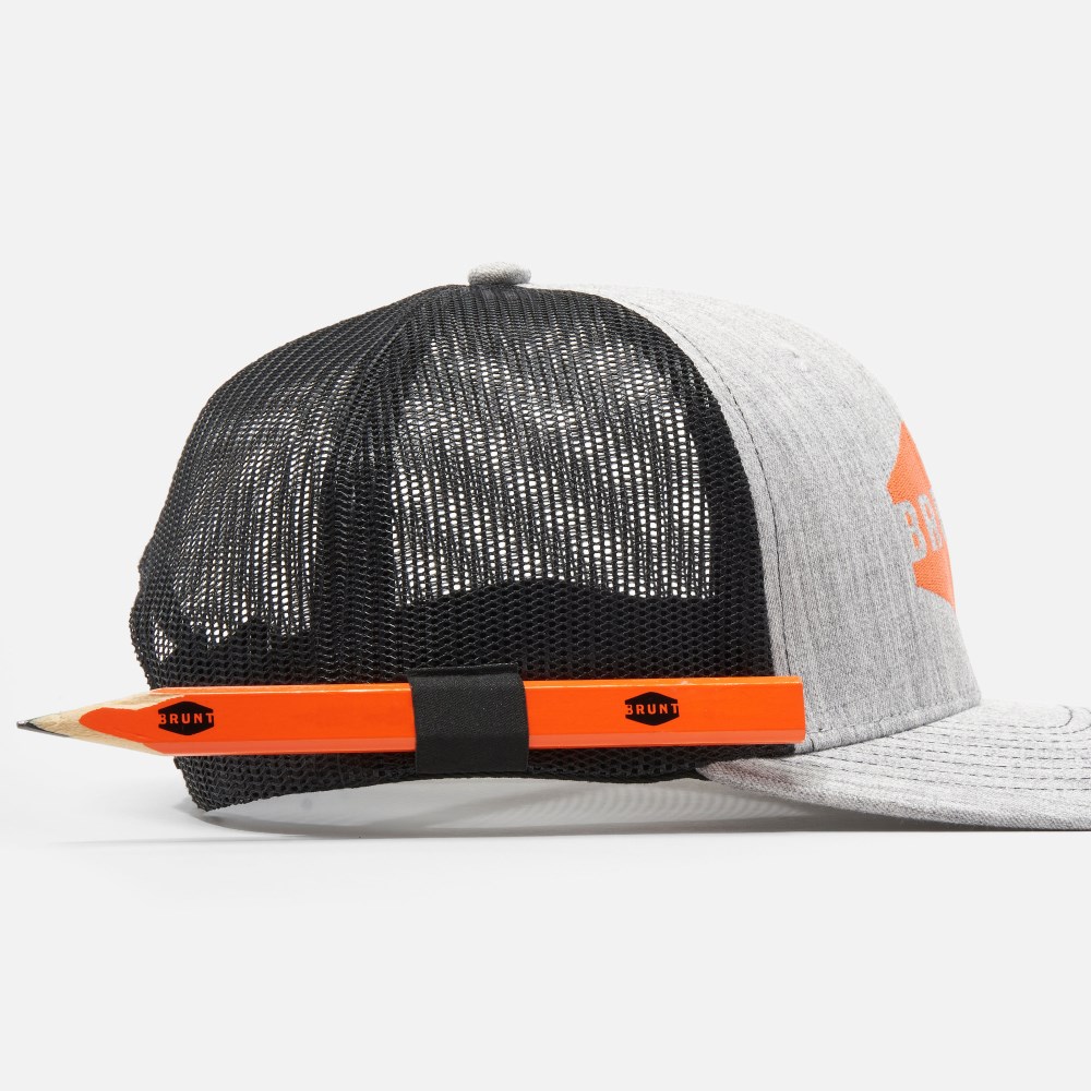 Latest Brunt Curved Brim Snapbacks - Grey