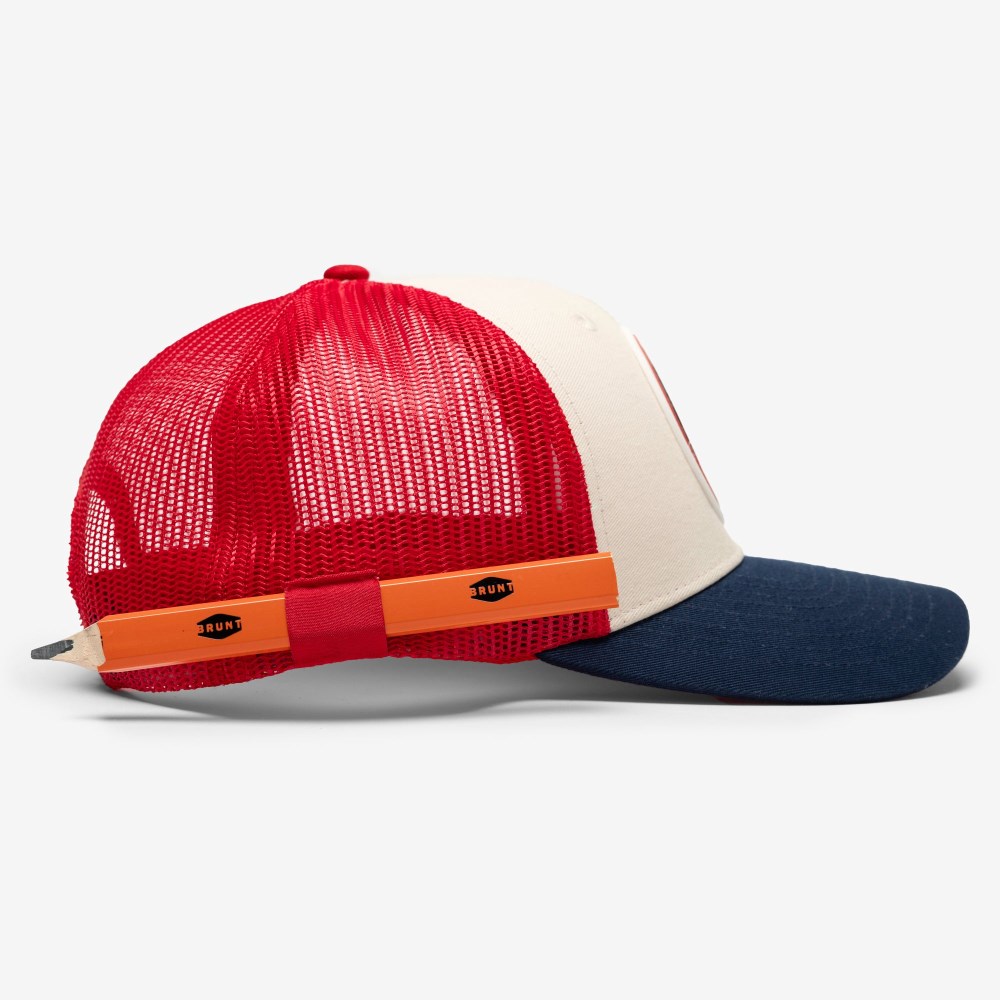Latest Brunt The USA 250 Curved Brim Snapback - Red White And Blue