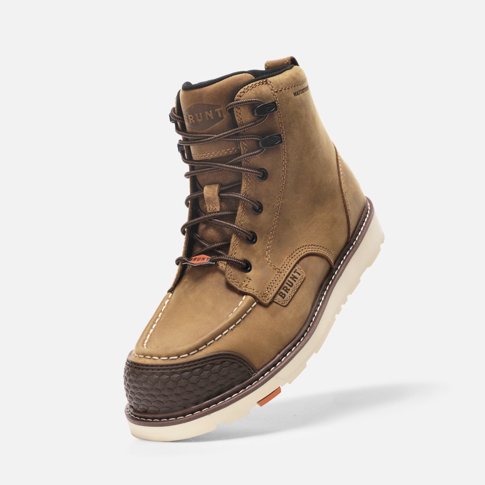 Latest Brunt The Marin Toe Waterproof (Comp Toe) - Brown