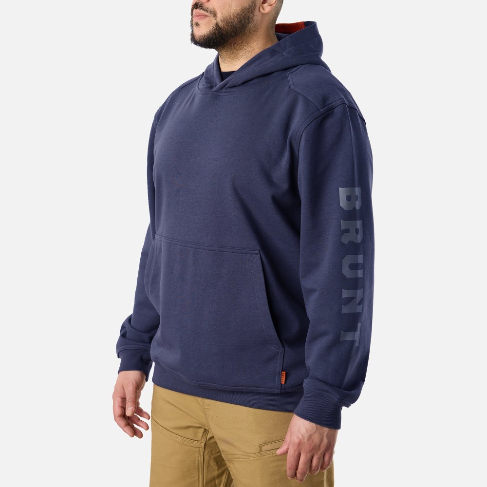 Latest Brunt The Levin Hoodie - Navy Blue