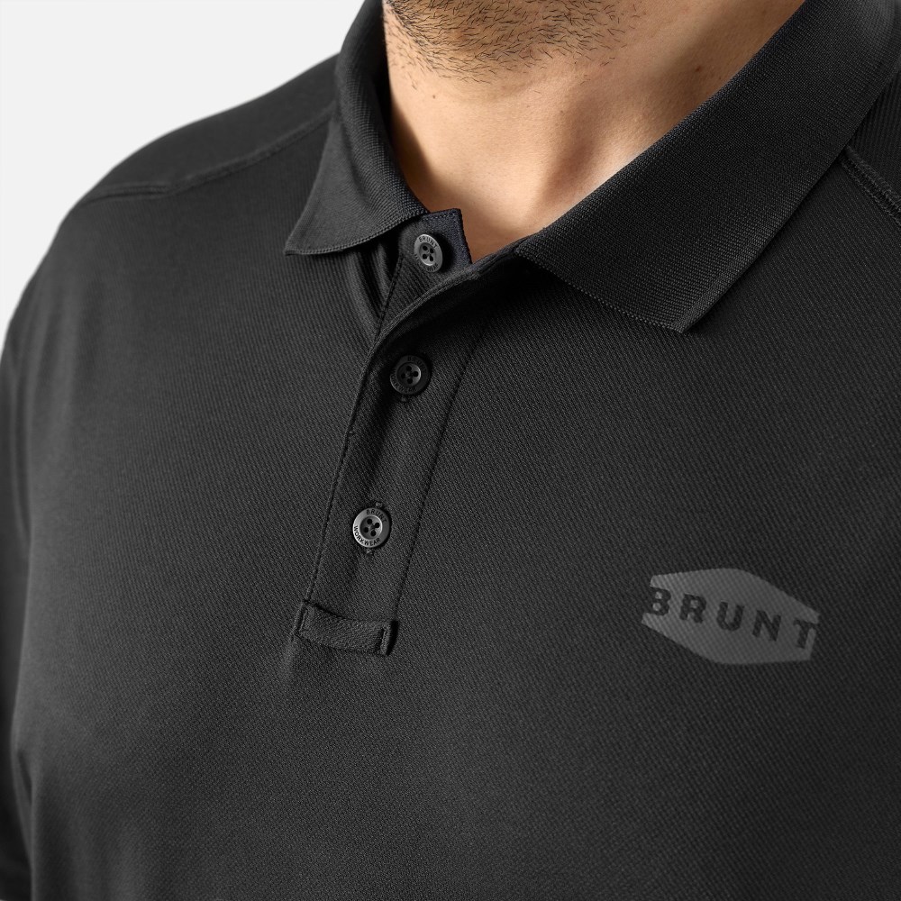 Latest Brunt The Ventilated Tech Polo - Black