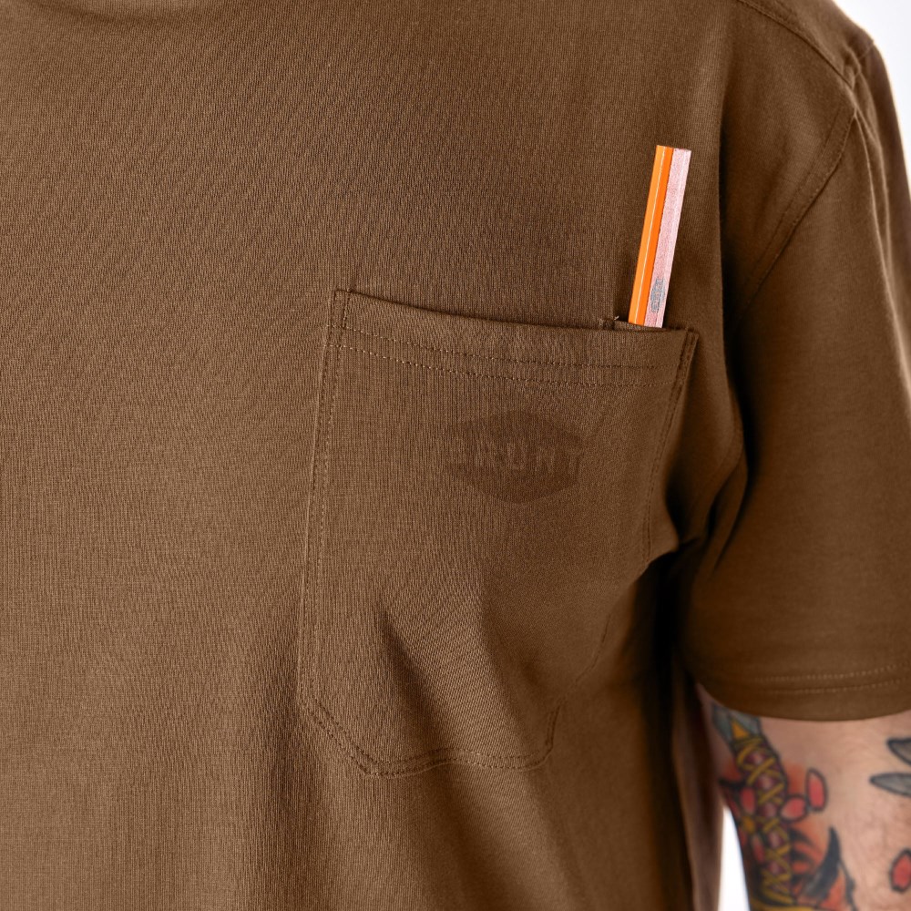 Latest Brunt The Martin Pocket Tee - Mud Brown