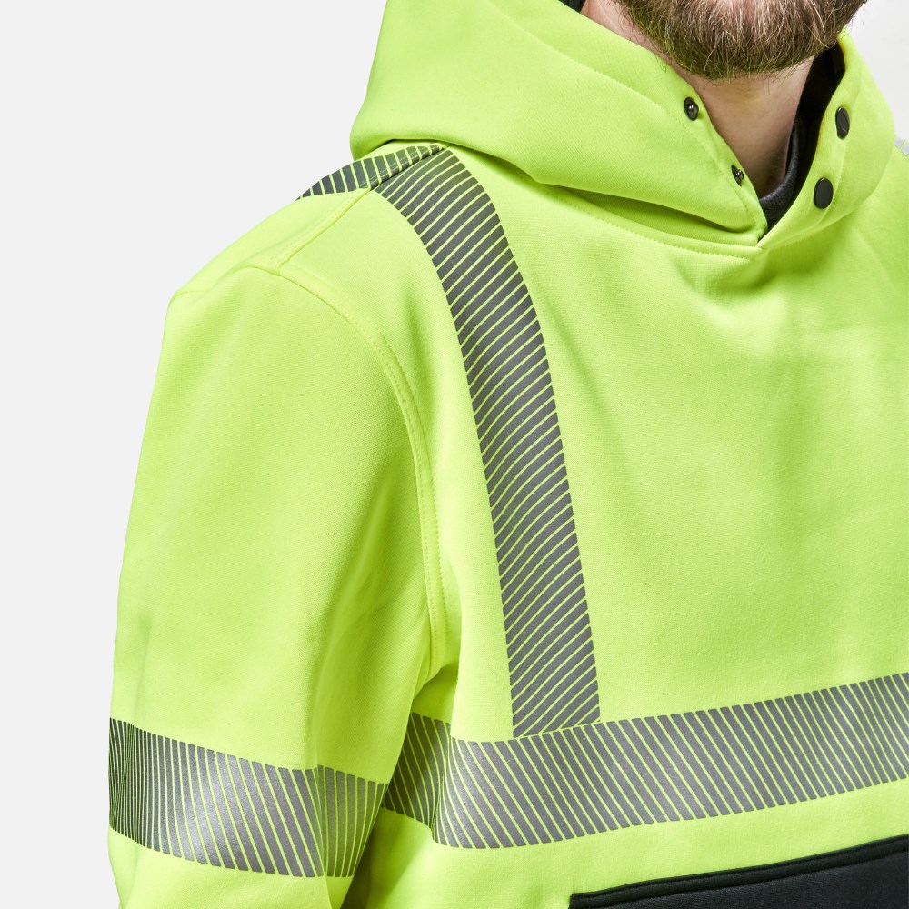 Latest Brunt The Shevlin ANSI Hoodie - Hi-Vis Yellow