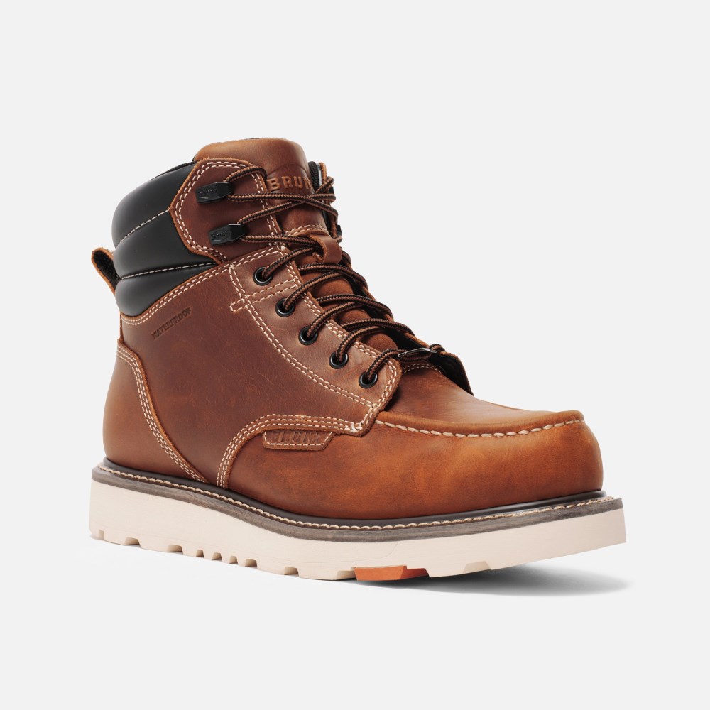 Latest Brunt The Marin Welted Waterproof (Comp Toe) - Tobacco