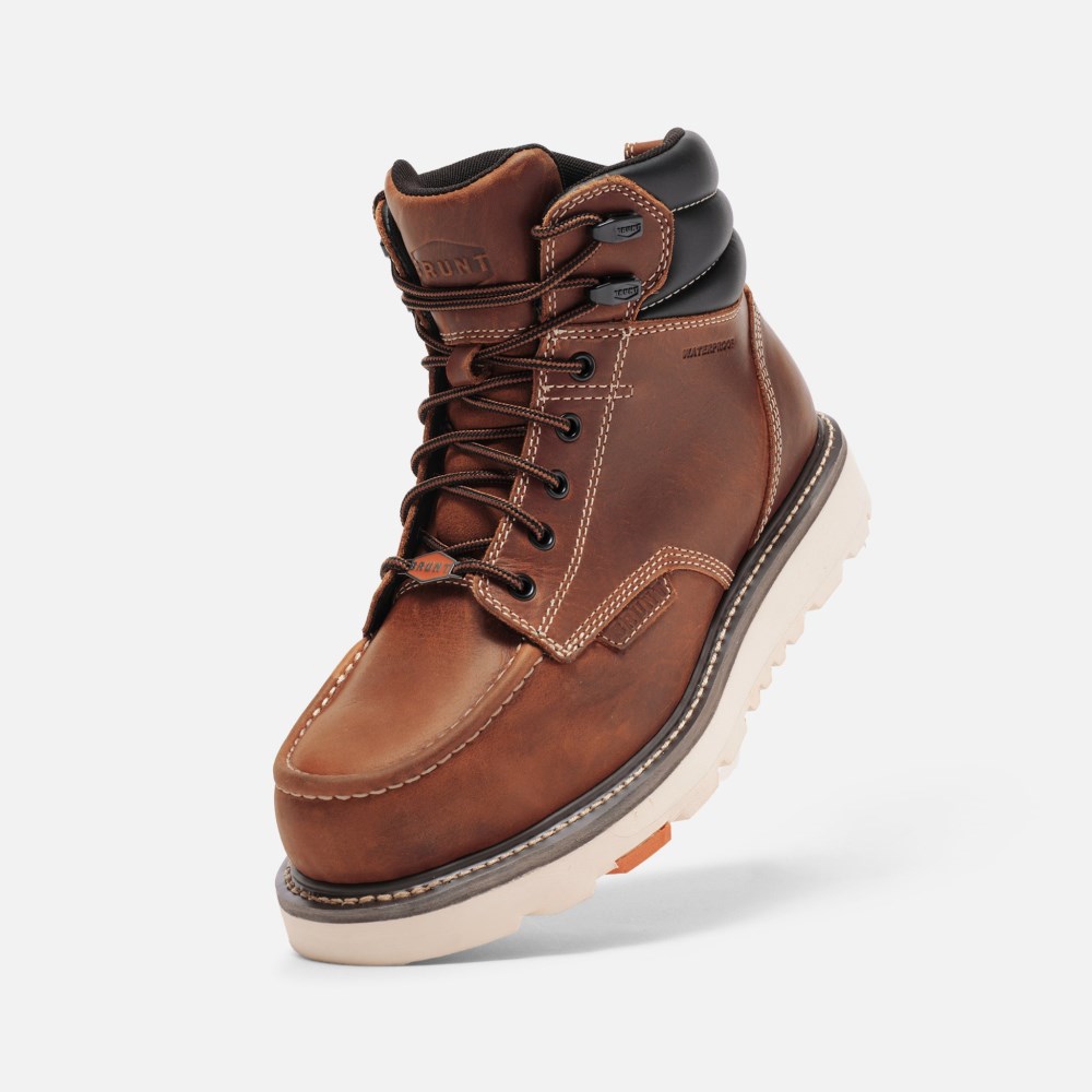 Latest Brunt The Marin Welted Waterproof (Comp Toe) - Tobacco