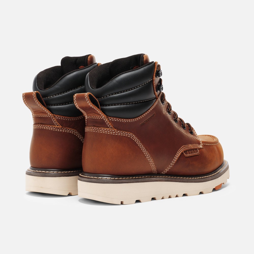 Latest Brunt The Marin Welted Waterproof (Comp Toe) - Tobacco