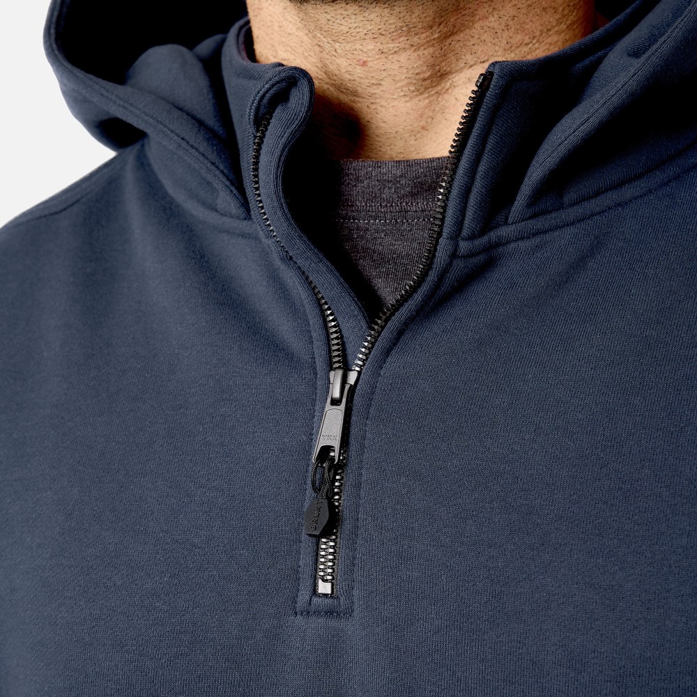 Latest Brunt The Shevlin 1/4 Zip - Navy Blue