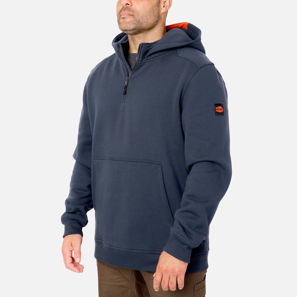 Latest Brunt The Shevlin 1/4 Zip - Navy Blue
